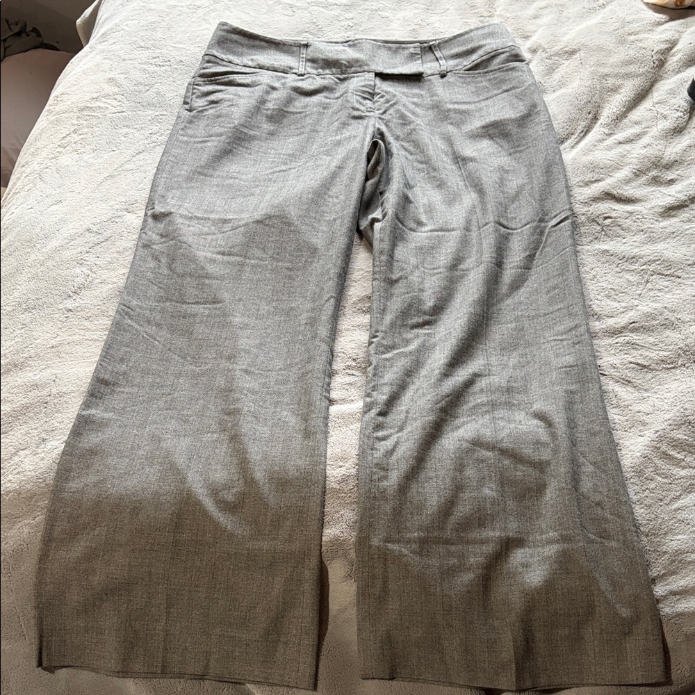 ANTONIO MELANI Light Gray Wide-Leg Pants
